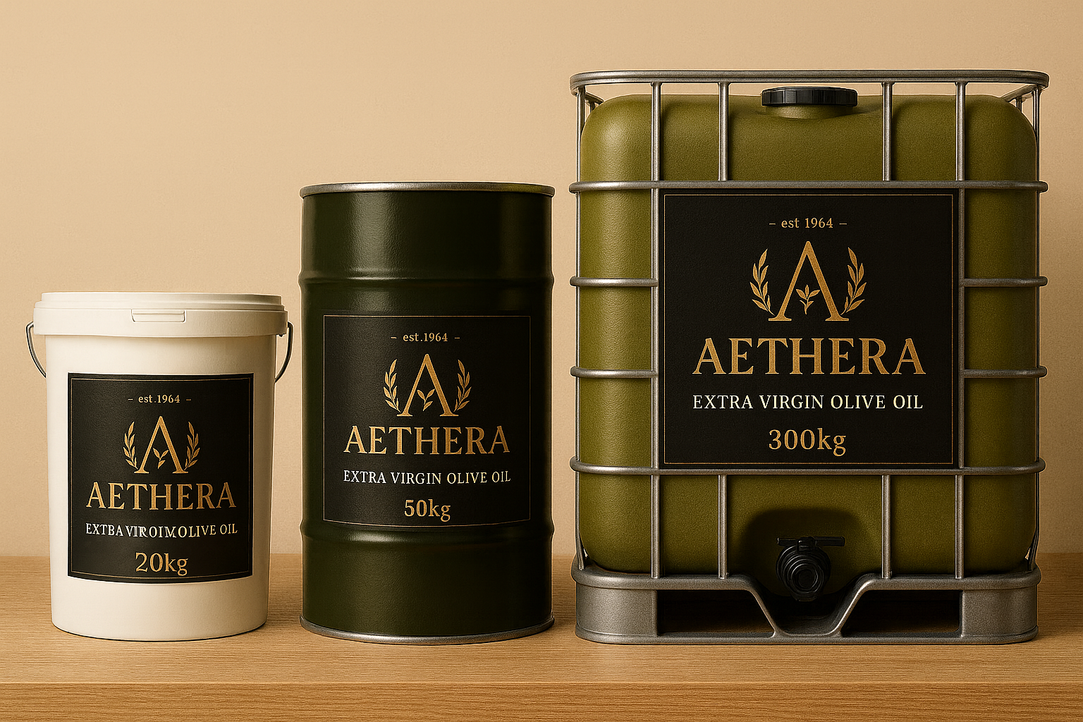 Bulk olive oil drums for export